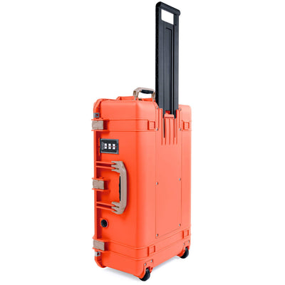 Pelican 1595 Air Case, Orange with Desert Tan Handles & Latches ColorCase