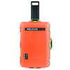 Pelican 1595 Air Case, Orange with Lime Green Handles & Latches ColorCase