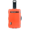 Pelican 1595 Air Case, Orange with Silver Handles & Push-Button Latches ColorCase