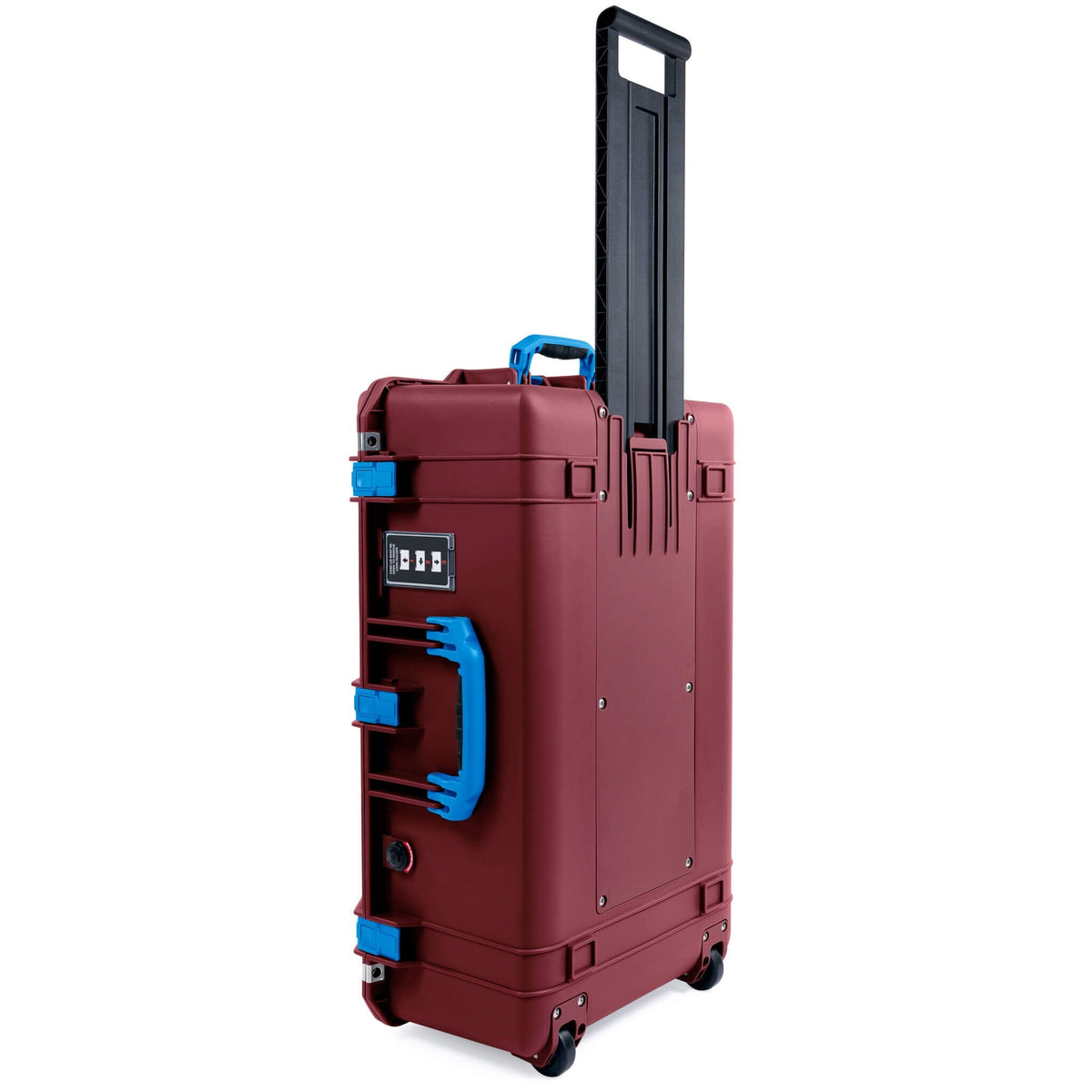 Pelican 1595 Air Case, Oxblood with Blue Handles &amp; Latches ColorCase 