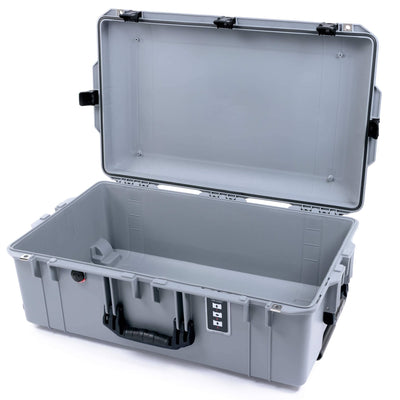 Pelican 1595 Air Case, Silver with Black Handles & Push-Button Latches None (Case Only) ColorCase 015950-0000-180-110