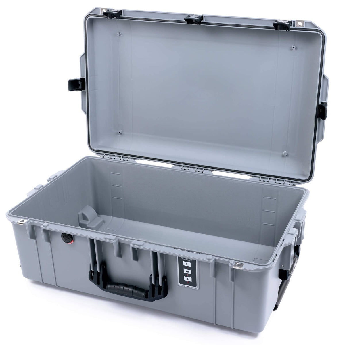 Pelican 1595 Air Case, Silver, TSA Locking Latches &amp; Keys None (Case Only) ColorCase 015950-0000-180-L10