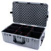 Pelican 1595 Air Case, Silver, TSA Locking Latches & Keys TrekPak Divider System with Convoluted Lid Foam ColorCase 015950-0020-180-L10