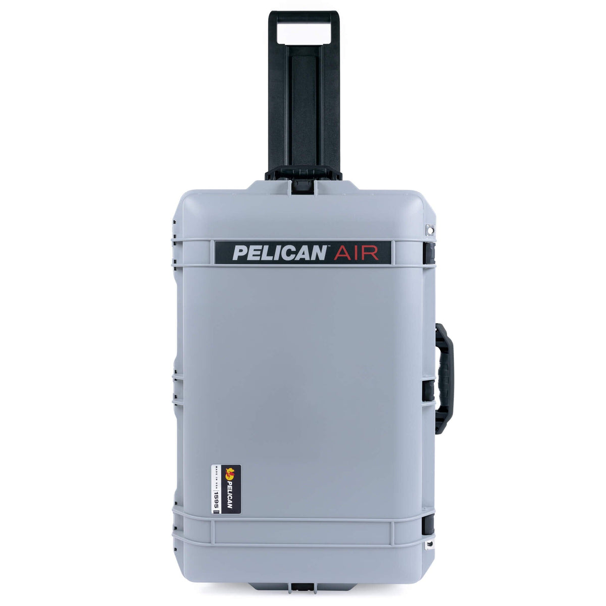 Pelican 1595 Air Case, Silver with Black Handles &amp; Push-Button Latches ColorCase 