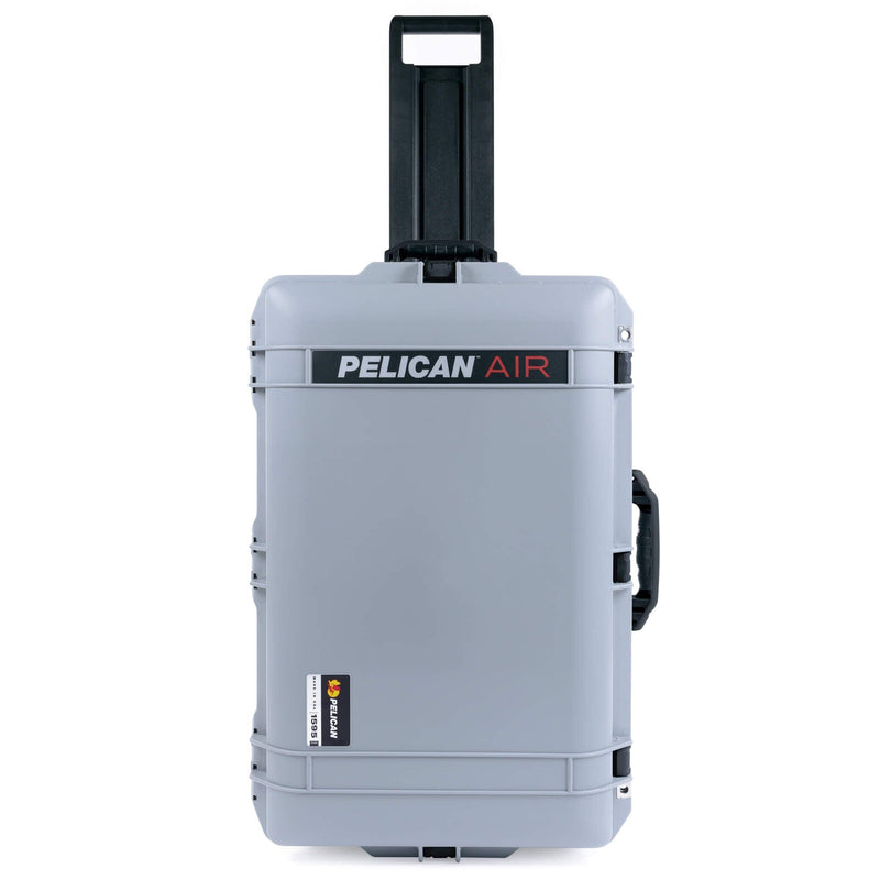 Pelican 1595 Air Case, Silver with Black Handles & Push-Button Latches ColorCase 