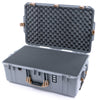 Pelican 1595 Air Case, Silver with Desert Tan Handles & Latches Pick & Pluck Foam with Convoluted Lid Foam ColorCase 015950-0001-110-311