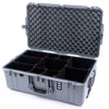 Pelican 1595 Air Case, Silver TrekPak Divider System with Convoluted Lid Foam ColorCase 015950-0020-180-180