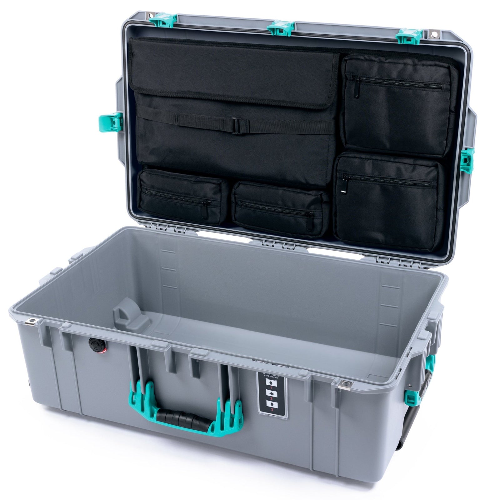 Pelican 1595 Air Case - Silver & Teal - Computer Lid Pouch Only