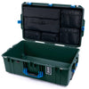 Pelican 1595 Air Case, Trekking Green with Blue Handles & Latches Laptop Computer Lid Pouch Only ColorCase 015950-0200-560-121