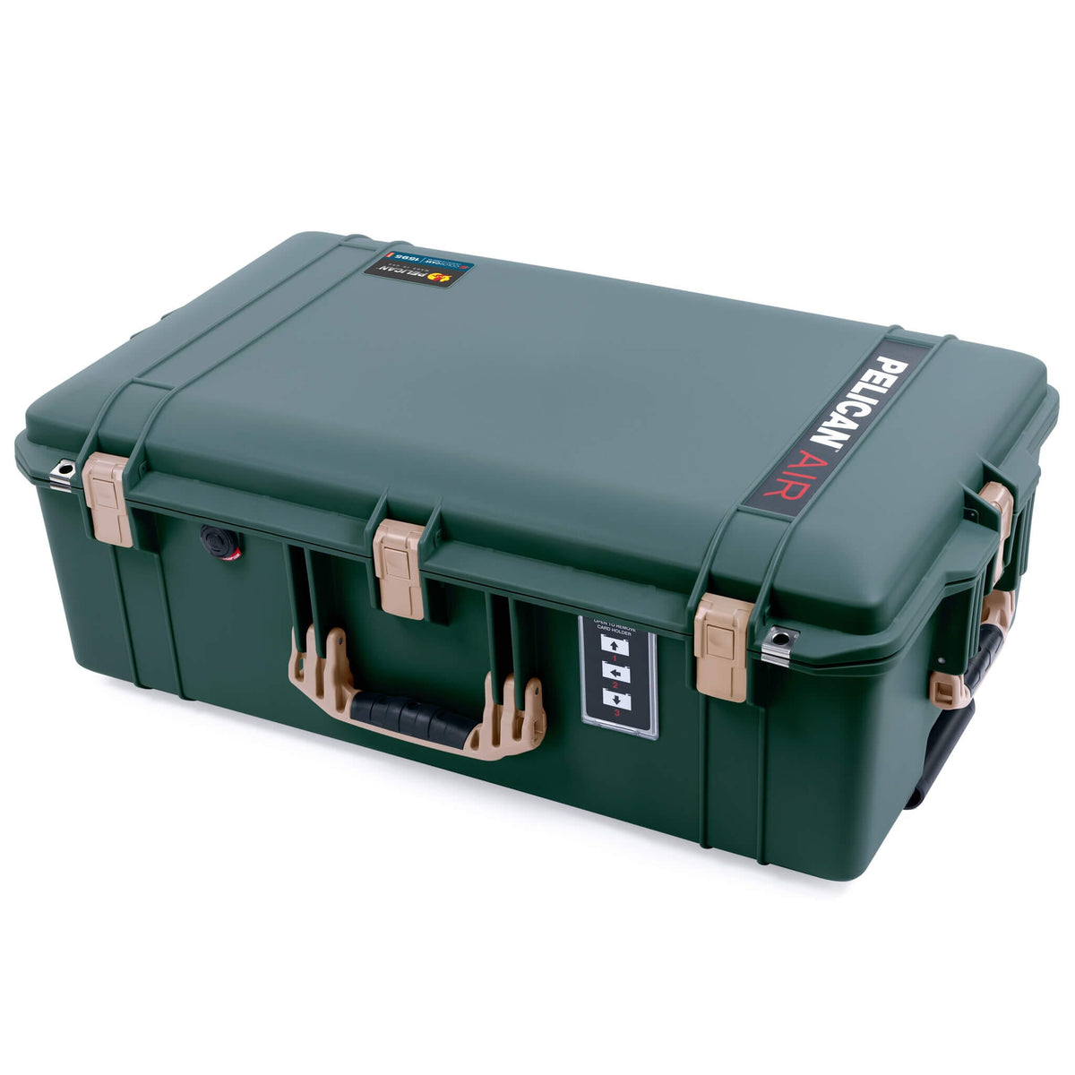 Pelican 1595 Air Case, Trekking Green with Desert Tan Handles &amp; Latches ColorCase 