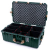 Pelican 1595 Air Case, Trekking Green with Desert Tan Handles & Latches TrekPak Divider System with Convoluted Lid Foam ColorCase 015950-0020-560-311