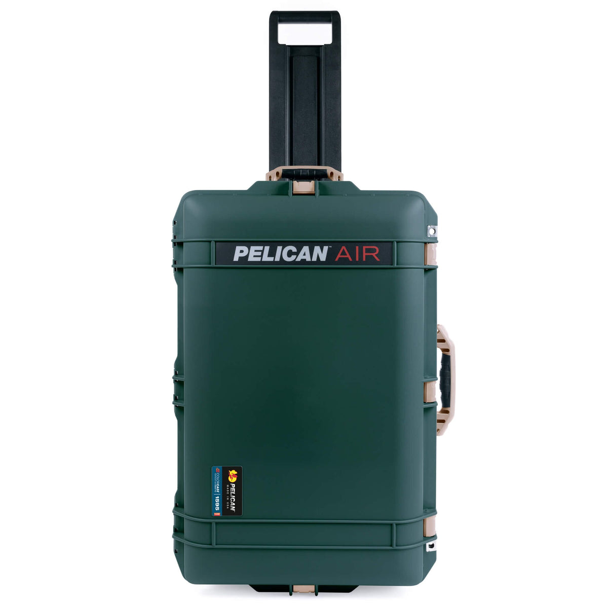 Pelican 1595 Air Case, Trekking Green with Desert Tan Handles &amp; Latches ColorCase 