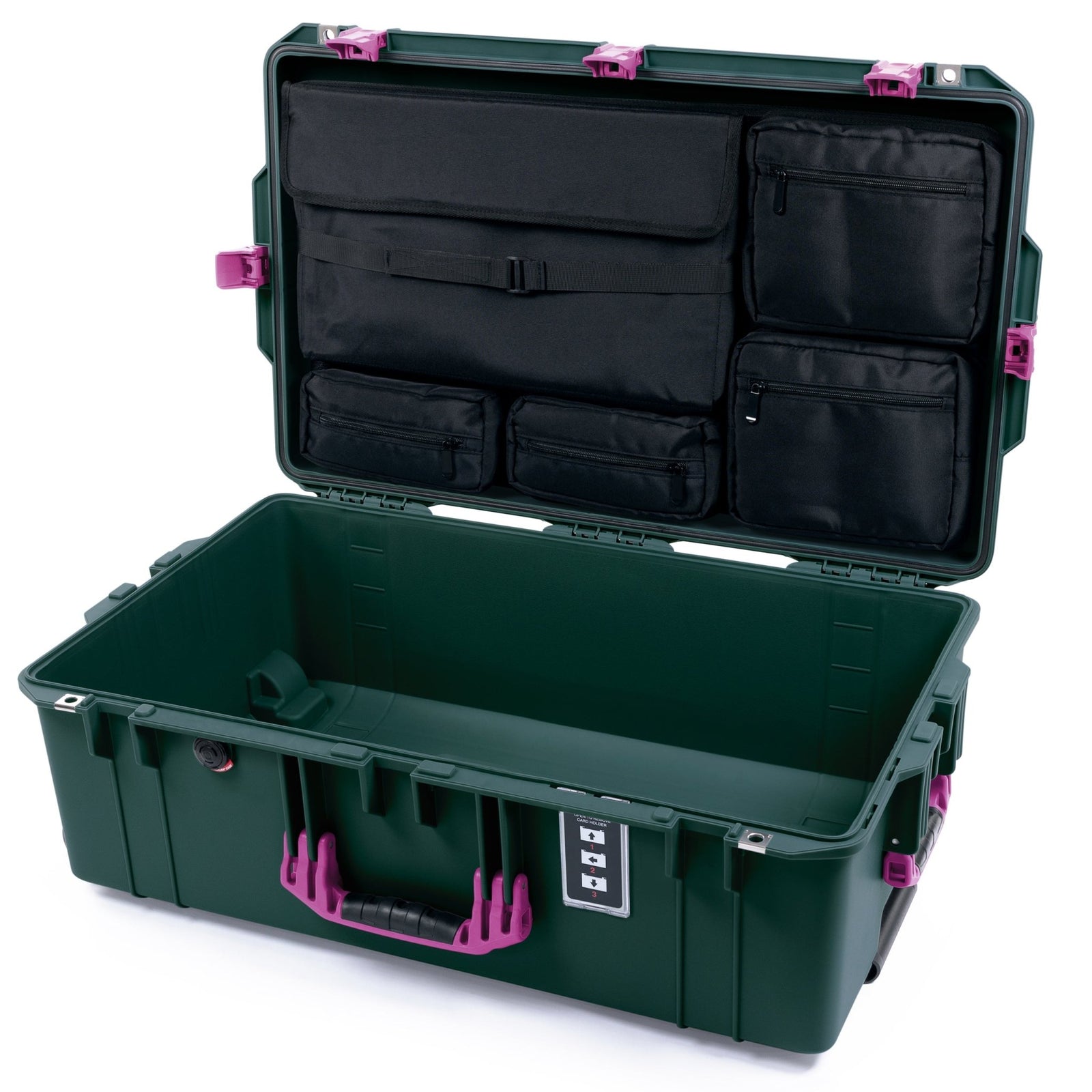 Pelican 1595 Air Case - Trekking Green & Magenta - Computer Lid Pouch Only