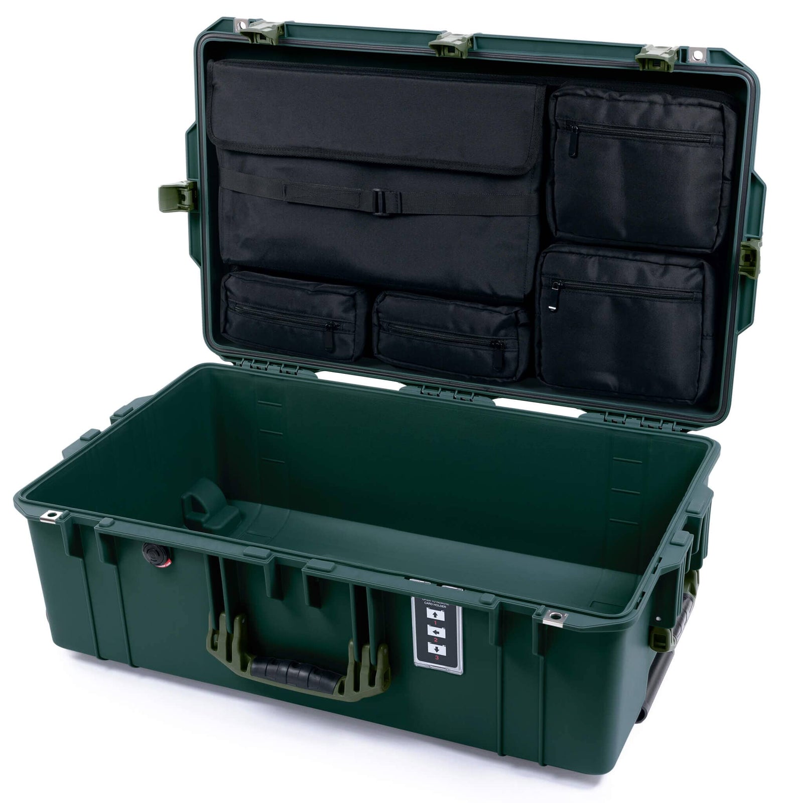 Pelican 1595 Air Case, Trekking Green with OD Green Handles & Latches Laptop Computer Lid Pouch Only ColorCase 015950-0200-560-131