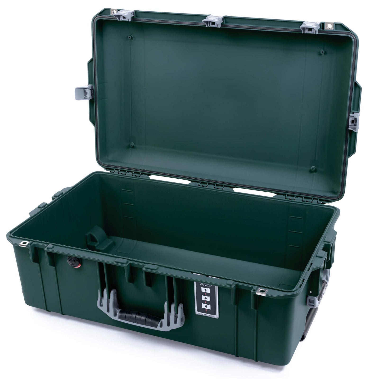 Pelican 1595 Air Case, Trekking Green with Silver Handles & Latches None (Case Only) ColorCase 015950-0000-560-181