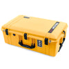 Pelican 1595 Air Case, Yellow with Black Handles & Push-Button Latches ColorCase