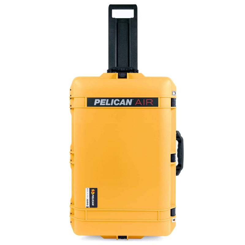 Pelican 1595 Air Case, Yellow with Black Handles & Push-Button Latches ColorCase 