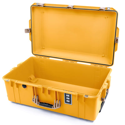 Pelican 1595 Air Case, Yellow with Desert Tan Handles & Latches None (Case Only) ColorCase 015950-0000-240-311