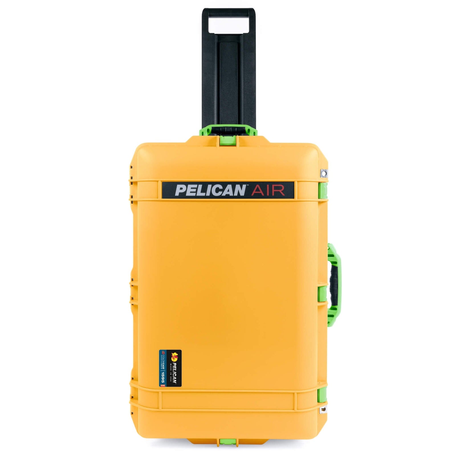 Pelican 1595 Air Case, Yellow with Lime Green Handles & Latches ColorCase 