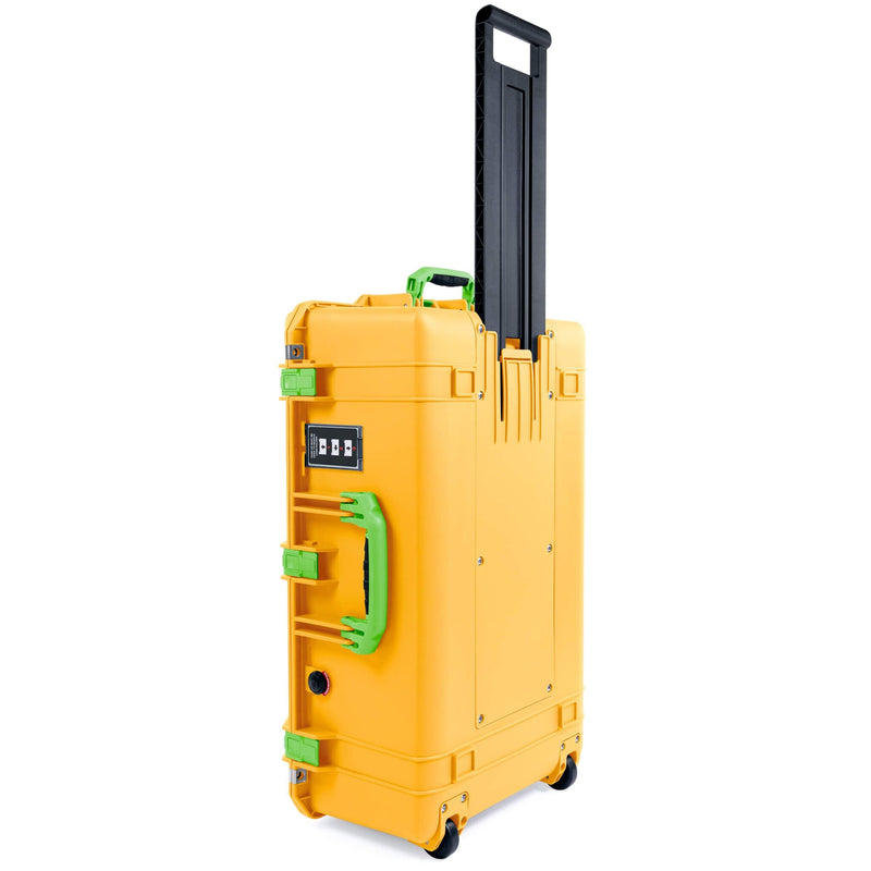 Pelican 1595 Air Case, Yellow with Lime Green Handles & Latches ColorCase 