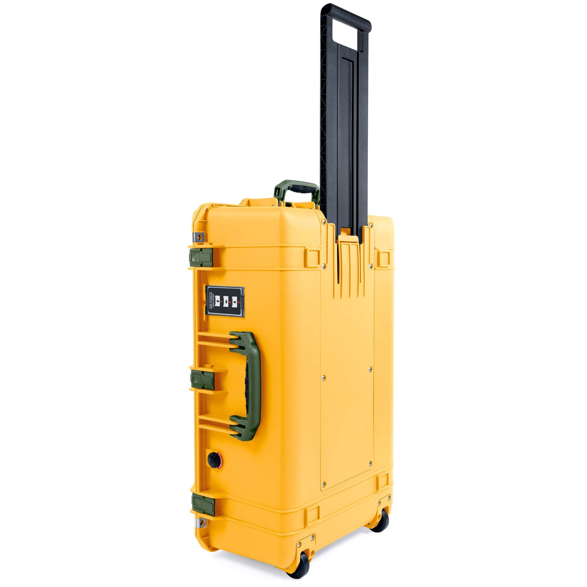 Pelican 1595 Air Case, Yellow with OD Green Handles &amp; Latches ColorCase 