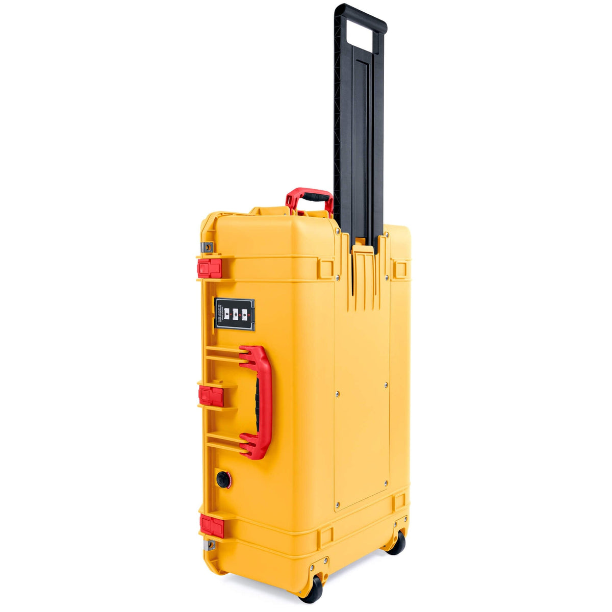 Pelican 1595 Air Case, Yellow with Red Handles &amp; Push-Button Latches ColorCase 