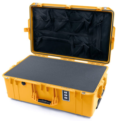 Pelican 1595 Air Case, Yellow Pick & Pluck Foam with Mesh Lid Organizer ColorCase 015950-0101-240-240