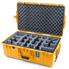 Pelican 1595 Air Case, Yellow Gray Padded Microfiber Dividers with Convoluted Lid Foam ColorCase 015950-0070-240-240