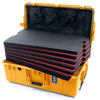 Pelican 1595 Air Case, Yellow Custom Tool Kit (6 Foam Inserts with Mesh Lid Organizer ColorCase 015950-0160-240-240