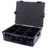 Pelican 1600 Case, Black TrekPak Divider System with Convoluted Lid Foam ColorCase 016000-0020-110-110