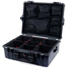 Pelican 1600 Case, Black TrekPak Divider System with Mesh Lid Organizer ColorCase 016000-0120-110-110