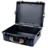 Pelican 1600 Case, Black with Desert Tan Handle & Latches None (Case Only) ColorCase 016000-0000-110-310