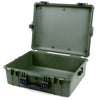 Pelican 1600 Case, OD Green with Black Handle & Latches None (Case Only) ColorCase 016000-0000-130-110
