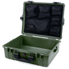 Pelican 1600 Case, OD Green with Black Handle & Latches Mesh Lid Organizer Only ColorCase 016000-0100-130-110