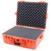 Pelican 1600 Case, Orange Pick & Pluck Foam with Convoluted Lid Foam ColorCase 016000-0001-150-150