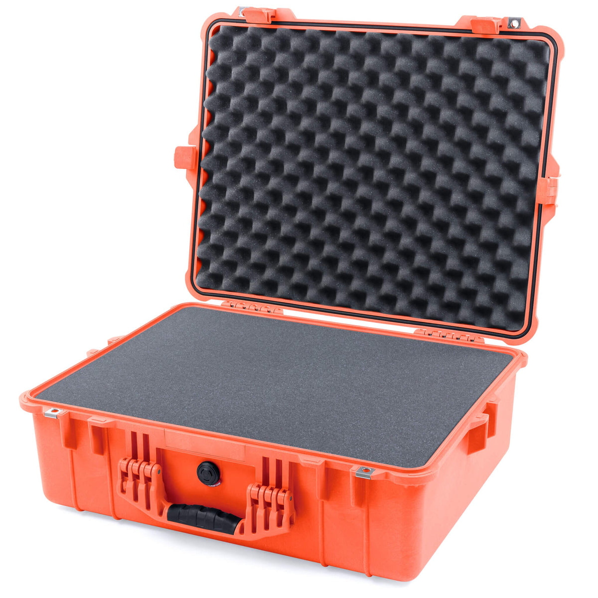 Pelican 1600 Case, Orange Pick &amp; Pluck Foam with Convoluted Lid Foam ColorCase 016000-0001-150-150