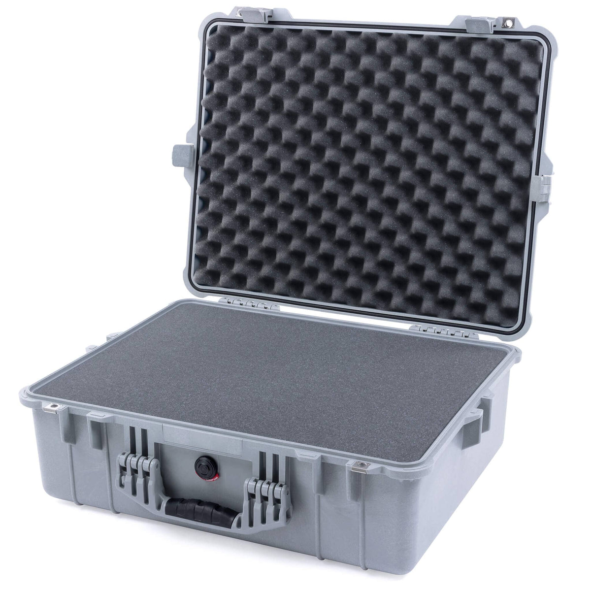 Pelican 1600 Case, Silver Pick &amp; Pluck Foam with Convoluted Lid Foam ColorCase 016000-0001-180-180
