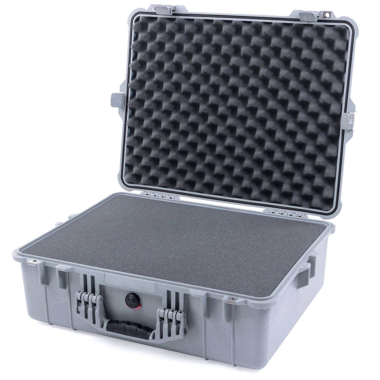 Pelican 1600 Case, Silver Pick & Pluck Foam with Convoluted Lid Foam ColorCase 016000-0001-180-180