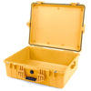 Pelican 1600 Case, Yellow None (Case Only) ColorCase 016000-0000-240-240