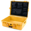 Pelican 1600 Case, Yellow Mesh Lid Organizer Only ColorCase 016000-0100-240-240
