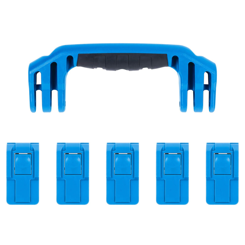 Pelican 1605 Air Replacement Handle & Latches, Blue (Set of 1 Handle, 5 Latches) ColorCase 