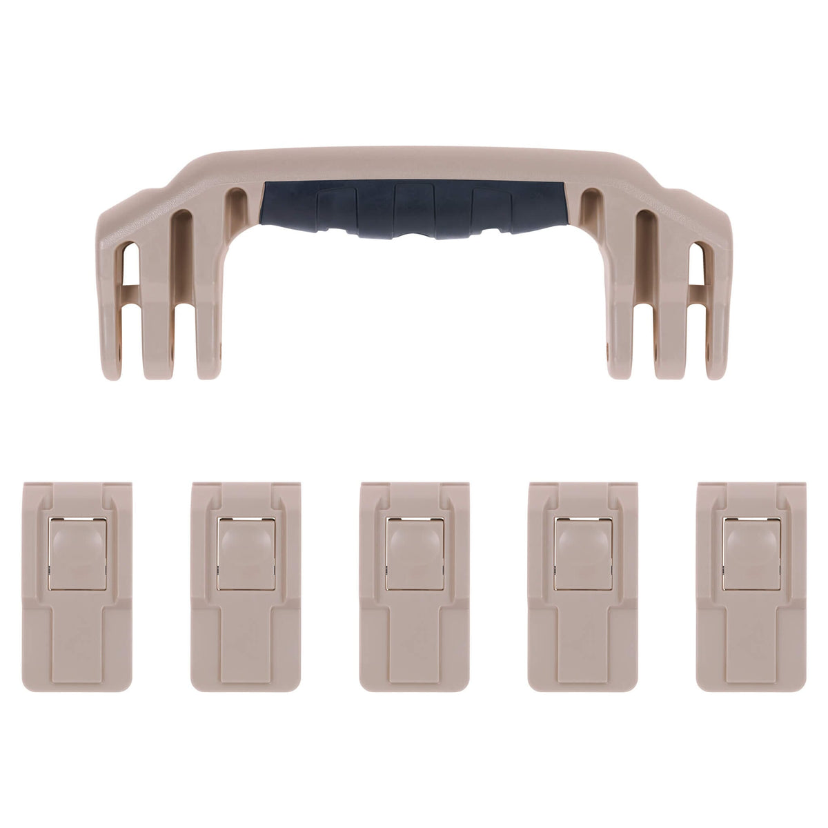 Pelican 1605 Air Replacement Handle &amp; Latches, Desert Tan (Set of 1 Handle, 5 Latches) ColorCase 