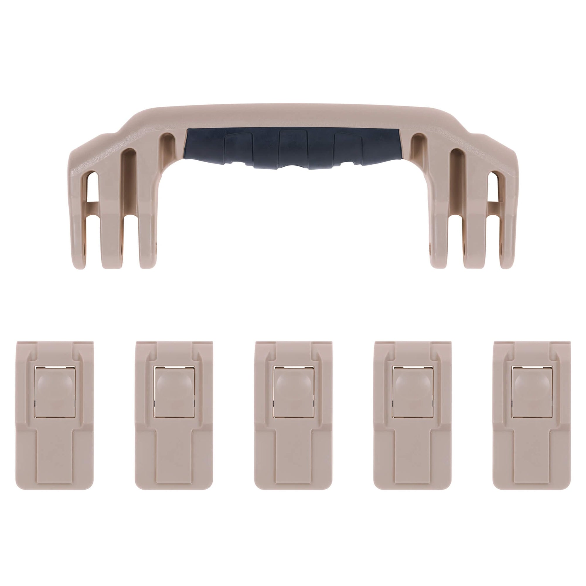 Pelican 1605 Air Replacement Handle & Latches, Desert Tan (Set of 1 Handle, 5 Latches) ColorCase 
