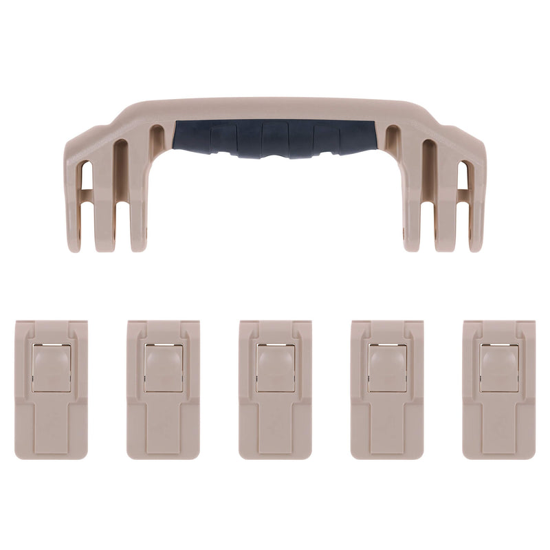 Pelican 1605 Air Replacement Handle & Latches, Desert Tan (Set of 1 Handle, 5 Latches) ColorCase 