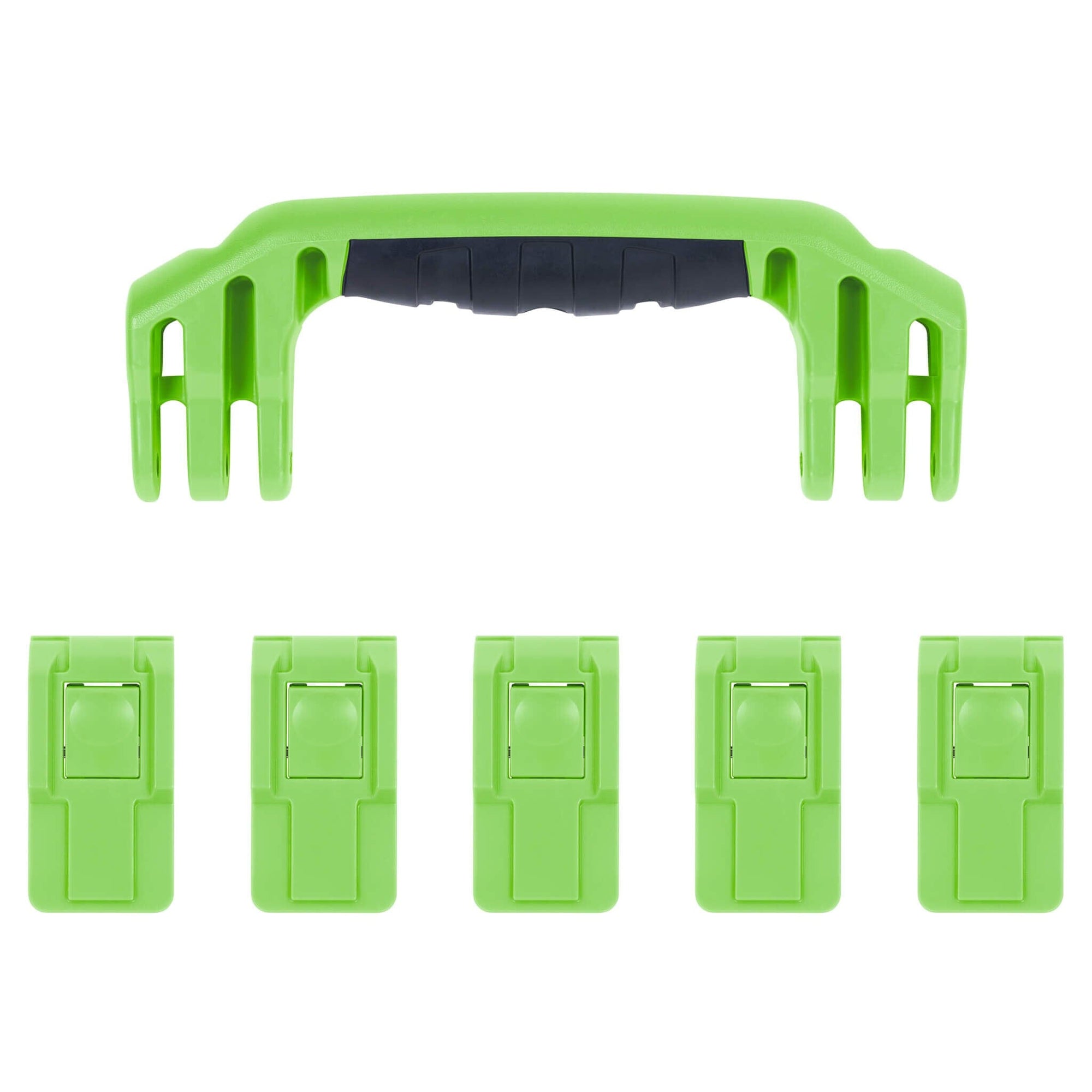 Pelican 1605 Air Replacement Handle & Latches, Lime Green (Set of 1 Handle, 5 Latches) ColorCase 