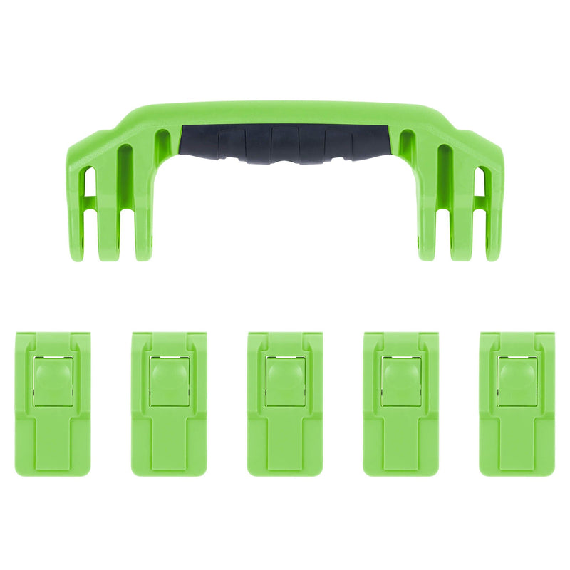 Pelican 1605 Air Replacement Handle & Latches, Lime Green (Set of 1 Handle, 5 Latches) ColorCase 