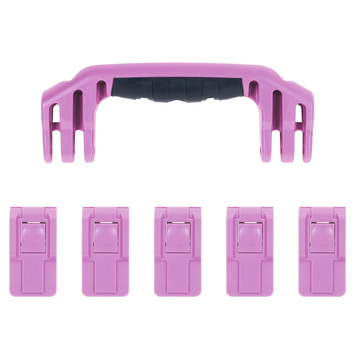 Pelican 1605 Air Replacement Handle &amp; Latches, Magenta (Set of 1 Handle, 5 Latches) ColorCase 