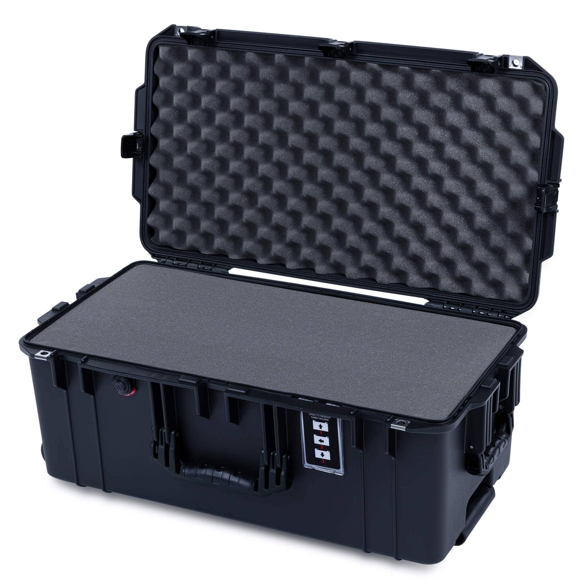 Pelican 1606 Air Case, Black Pick &amp; Pluck Foam with Convolute Lid Foam ColorCase 016060-0001-110-111