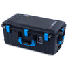 Pelican 1606 Air Case, Black with Blue Handles & Latches ColorCase