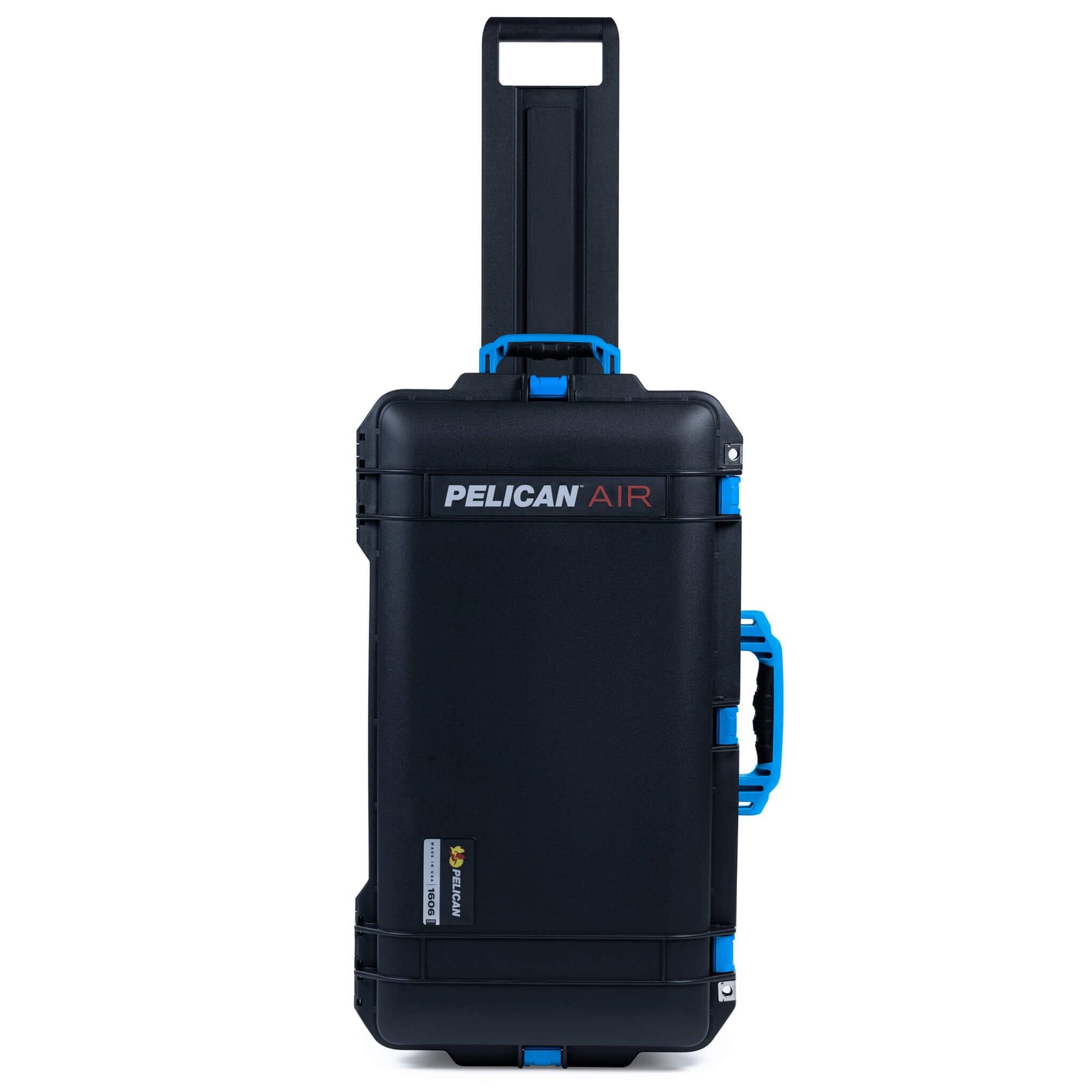 Pelican 1606 Air Case, Black with Blue Handles & Latches ColorCase 